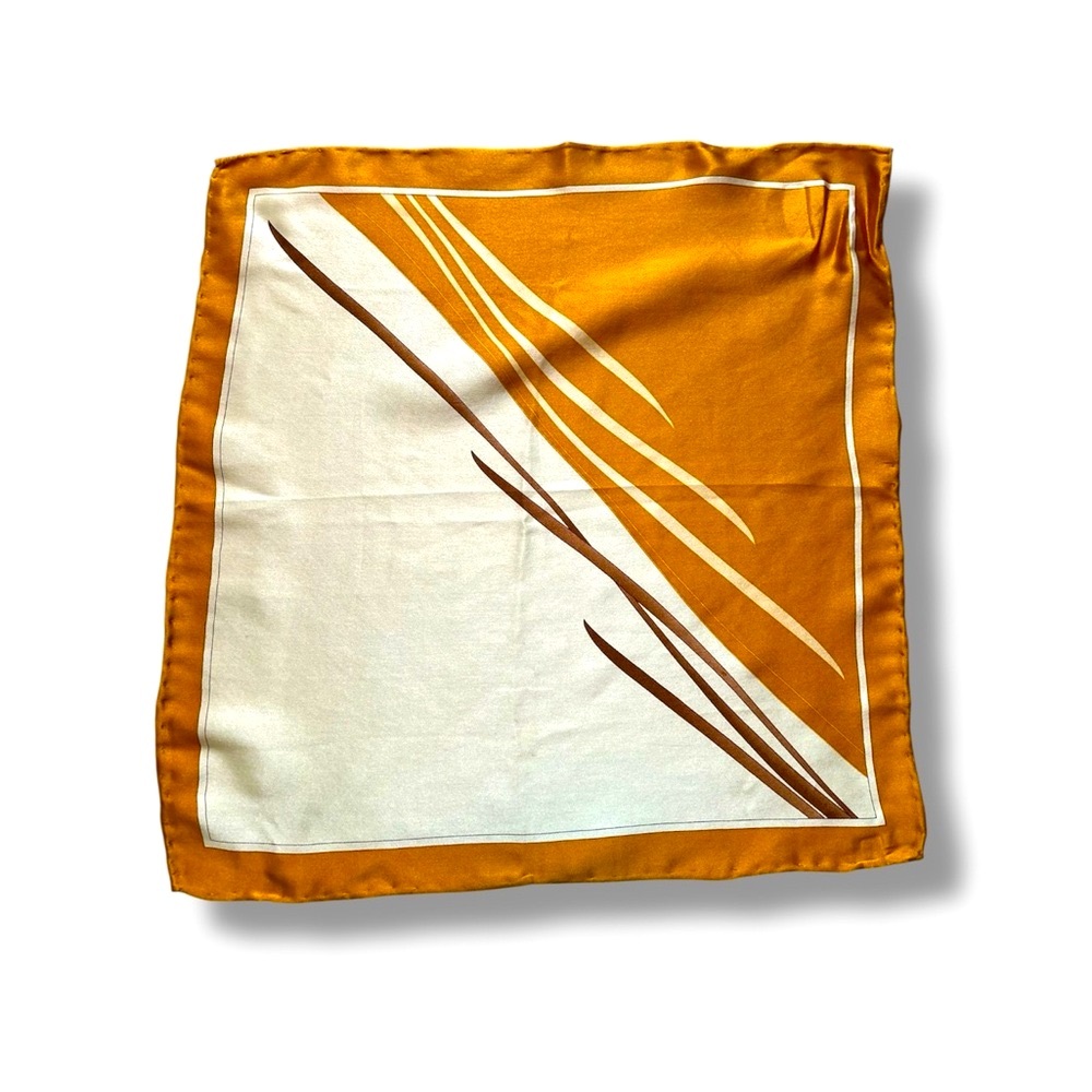 Stylish Mustard and White Scarf